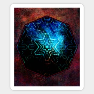 Dark star mandala Sticker